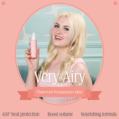 VOLOOM brume-volume-brillance sans effet lourd sur les cheveux.