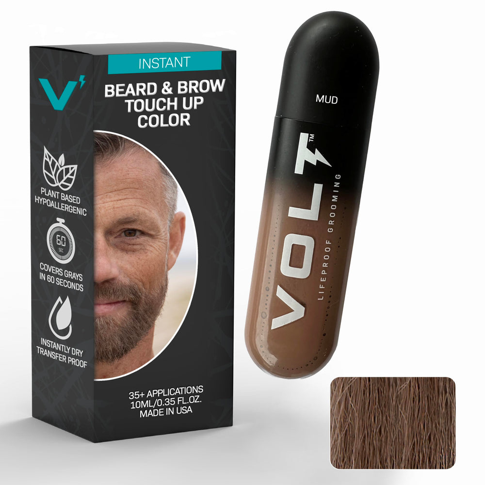 VOLT Grooming Color, bouteille brun, couleur temporaire idéale pour barbe.