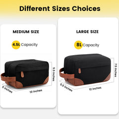 Vorspack sac de toilettes en canvas imperméable, protège vos articles en déplacement.