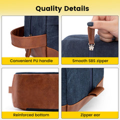 Vorspack trousse de toilette extérieur résistant avec poche frontale pour accès rapide