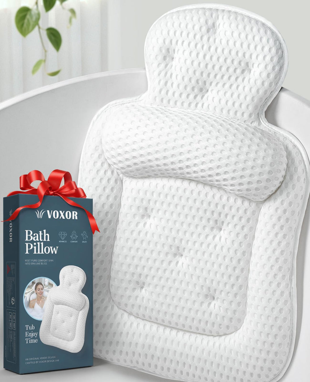 Coussin de bain VOXOR offrant un soutien tête et cou pour les longues baignades