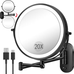 Miroir maquillage VPU 9 pouces avec lumière pour une vue générale nette