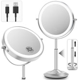 Miroir VPU à double face avec lumière pour un maquillage précis