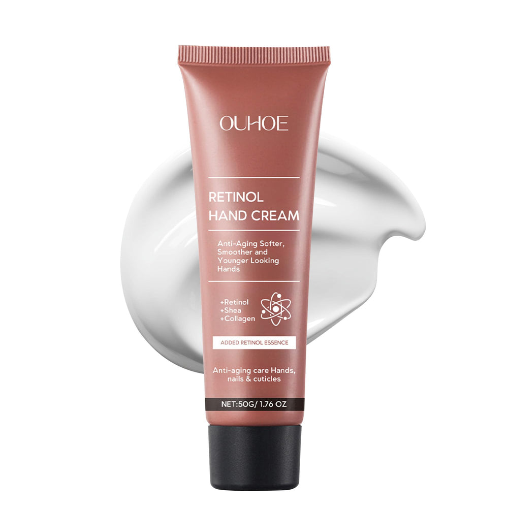 VRAIKO OUHOE crème mains retinol, texture légère et absorption rapide.