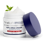Crème VREKEF Urée 40% pour pieds, talons secs hydratés.