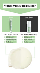 VT COSMETICS Cica Reti-A Retinol Essence – application ciblée sur zones spécifiques.