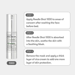 VT COSMETICS CICA Reedle Shot 1000 Essence, application douce pour une absorption rapide.