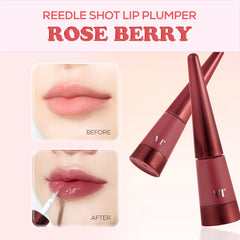 VT COSMETICS Reedle Shot brillance lèvres Rose Berry, application fluide et fini non collant.