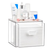 Vtopmart boîte transparente pour serviettes faciales jetables, accès rapide lors de la routine beauté.