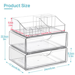 Organisateur maquillage avec tiroirs Vtopmart pour palettes et bases