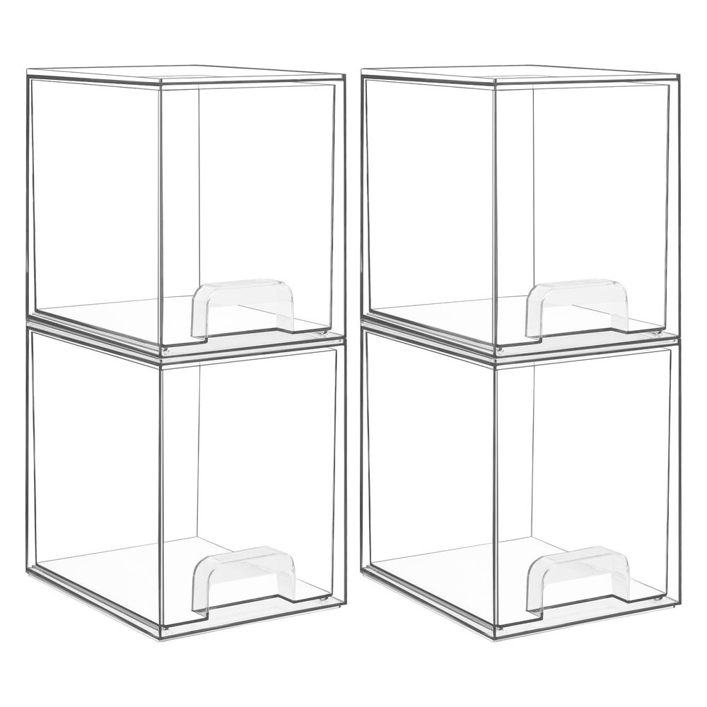 Vtopmart tiroirs de rangement transparents et empilables pour tout espace