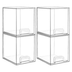 Vtopmart tiroirs de rangement transparents et empilables pour tout espace