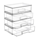 Vtopmart tiroirs transparents empilables, gain de place pratique.
