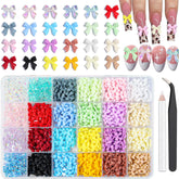 Charms bow VYNELLE pour ongles, inspiration pour designs variés et faciles.