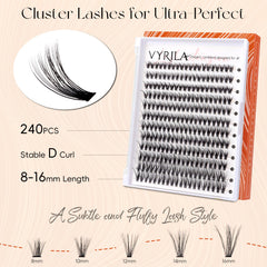 VYRILA ensembles cils : oeil de chat pour un regard accentué et naturel.