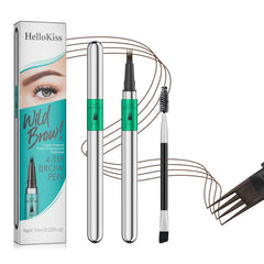 Stylo sourcils W3W avec 4 pointes pour un effet poil naturel.