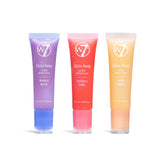 Baume à lèvres W7 Gloss Away Trio en emballage élégant, idéal comme cadeau.