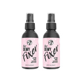 W7 The Fixer – bouteille spray maquillage, fini lumineux et durable.