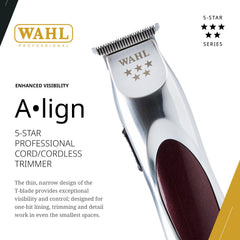 Wahl Professional Align Trimmer, moteur rotatif haute vitesse pour coupe rapide et nette