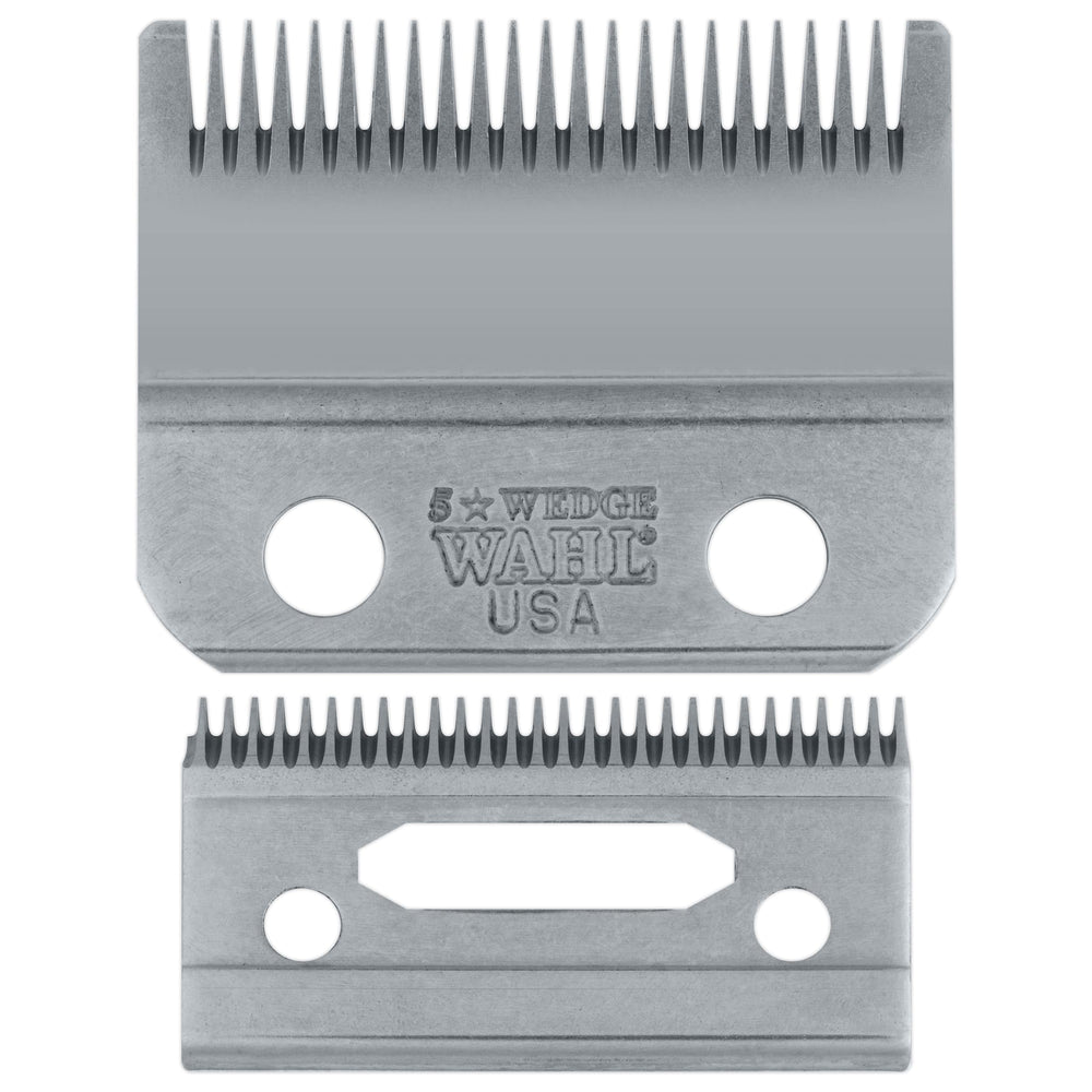 Wahl Professional lame en coin offre une coupe précise et nette.