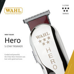 Wahl Professional Tondeuse de precision – lame T ajuste pour finitions nettes.