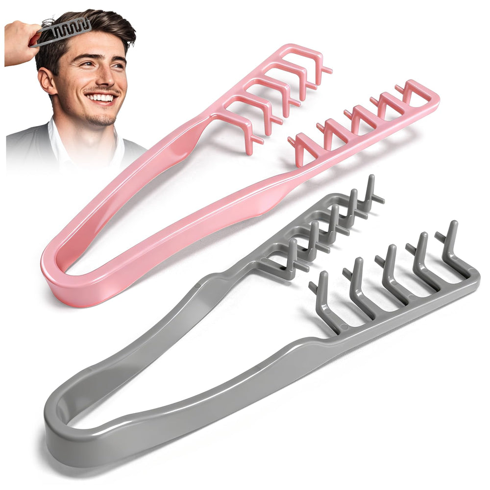 WALEJUC Texture Comb – peigne à dents larges pour volume durable des cheveux.