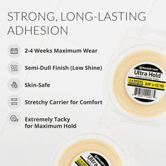 Walker Tape Ultra Hold : base dentelle, application précise et fixation stable.