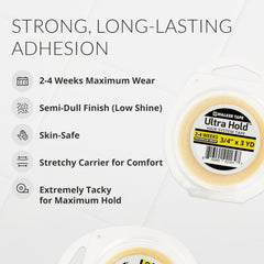 Walker Tape Ultra Hold pour extensions capillaires, fixation longue durée et naturelle.