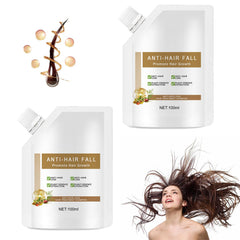 Wanban Shampoing anti-chute en bouteille, texture légère pour cheveux sensibles.