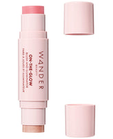 Wander Beauty On-the-Glow rose-pétale, blush polyvalent pour joues et lèvres.