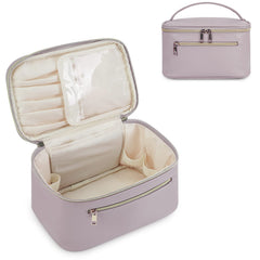 Sac Wandering Nature en cuir végan violet, rangement élégant pour vos essentiels en voyage.