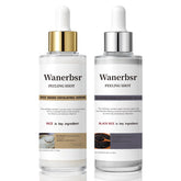 Wanerbsr Peel Shot Exfoliant riz-noir: exfoliation ciblée pour peau uniforme.
