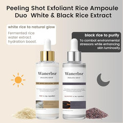Wanerbsr Peel Shot Exfoliant texture-hydratante: sensation fraîche à l’application.