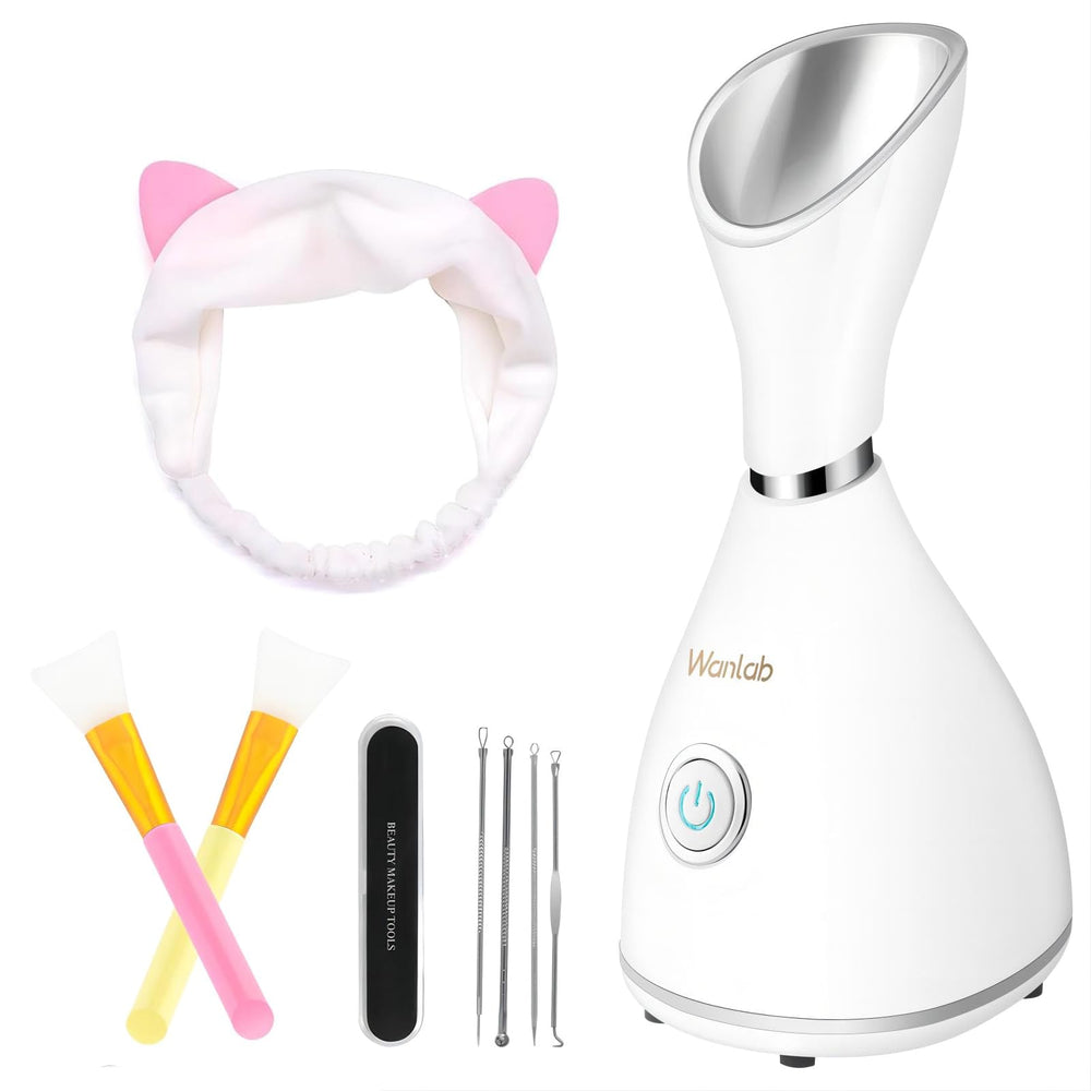 Wanlab vaporisateur visage portable dégage une vapeur chaude pour hydrater la peau en douceur.