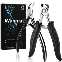 Wanmat coupe-ongles épais et incarnés avec lame incurvée pour précision.