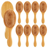 Wanmu – brosse en bambou ensemble complet pour tous types de cheveux