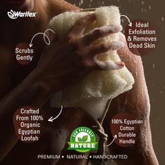 Waritex Loofah – exfoliation corps pour peau veloutée.