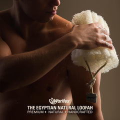 Waritex Loofah – utilisation douche simple et rapide.