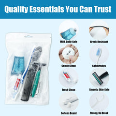 Warmify kit hygiène voyage etui réutilisable, rangement propre et hygiénique.