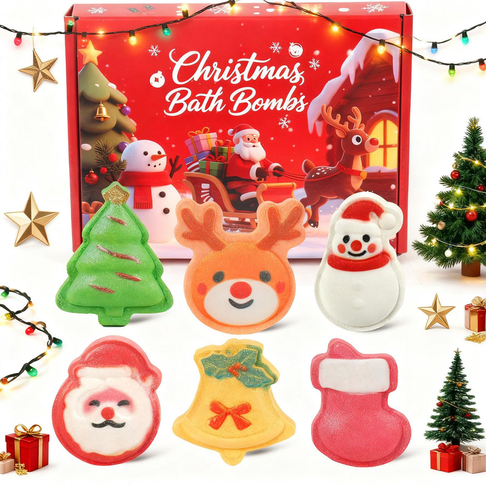 Warmlife Boules de bain Noël – emballage cadeau idéal pour un moment de détente.
