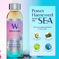 Massage du cuir chevelu avec Watch & Sea Beauty pour revitaliser