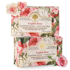Savon Rose anglais Wavertree & London dans un emballage cadeau prêt à offrir