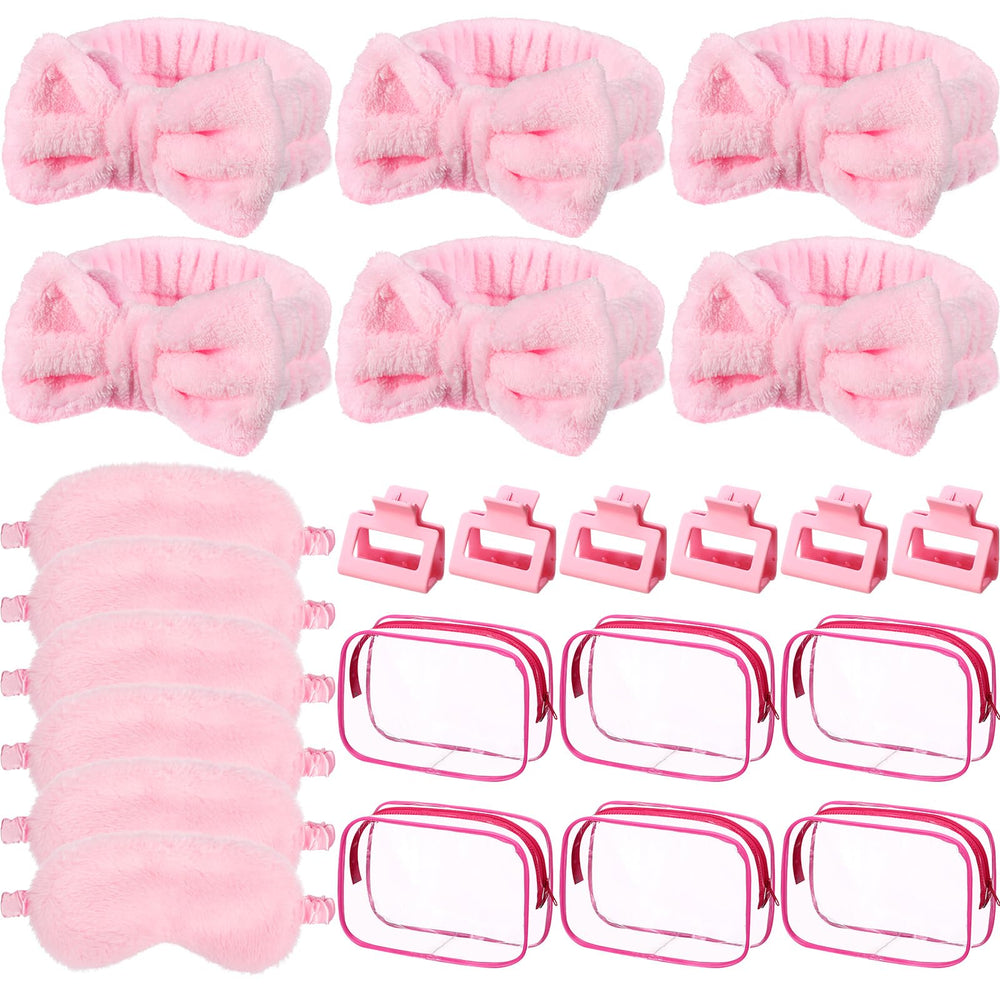 Bandes spa Wavyknot rose, maintien doux pendant les soins.