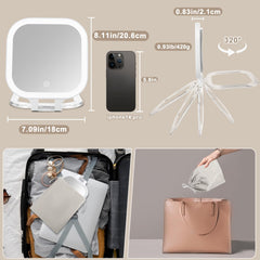 Miroir Wayleeos double-face 10x et 1x pour détails précis