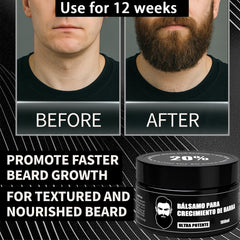 Wdvpue baume stimulant pour barbe — mèches rebelles maîtrisées et fini léger