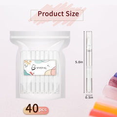 WEBBYBEAR tube transparent avec pinceau doux, idéal pour nourrir cuticules sans débordement.