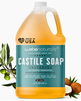 WEBE Savon Castile non parfumé, recharge 64 onces, réduction des déchets et économie d'usage.