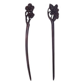 WEBEEDY baguette cheveux bois gravée lotus pour chignon élégant et durable