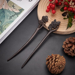 WEBEEDY baguette cheveux bois lotus pour chignon rapide