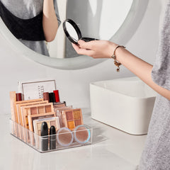 WECHENG Organisateur translucide pour palettes et rouges à lèvres.